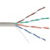 Кабель UTP кат.5e, 4 пары, CU, 100м, внутренний, одножильный, серый, NETLAN 