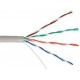 Кабель UTP кат.5e, 4 пары, CU, 100м, внутренний, одножильный, серый, NETLAN 