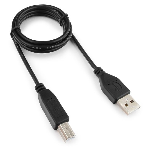 Кабель USB 2.0 Гарнизон AM/BM, 1м, пакет (GCC-USB2-AMBM-1M)