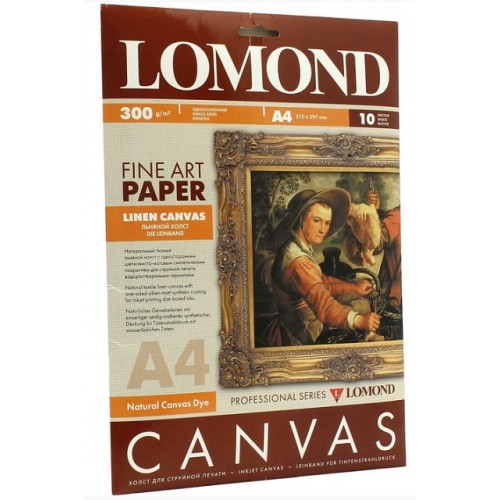 Холст для струйной печати  А4, лён, 400мкм, 10 листов (0908411)