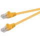 Патч-корд UTP кат. 5e,  0.3м Exegate желтый (258664)