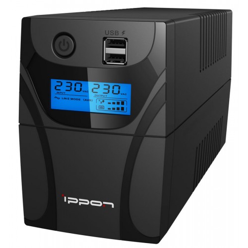 ИБП Ippon Back Power Pro LCD II 500 (500VA/300w/4xIEC/LCD/RJ-45/USB)
