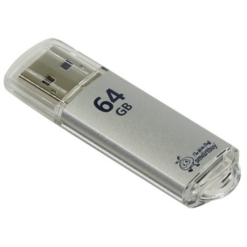 Накопитель USB 3.0 Flash Drive 64Gb SmartBuy V-Cut Silver (SB64GBVC-S3)