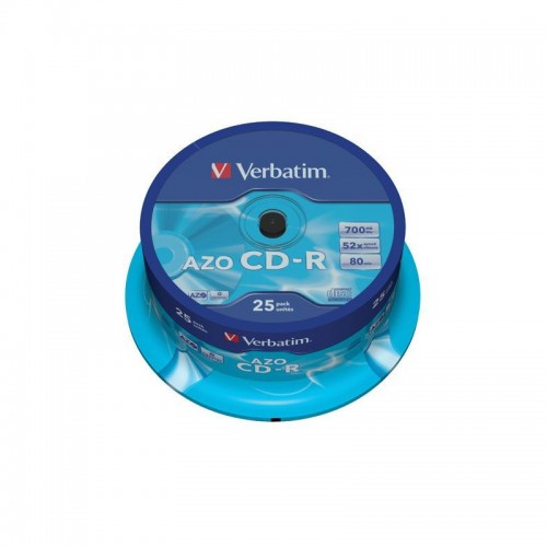 Диск CD-R Verbatim 700Mb 52x 25шт cake box (43352)