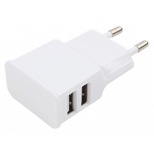 Сетевое зарядное устройство Cablexpert MP3A-PC-11 White (2USB/2.1A) (MP3A-PC-11)