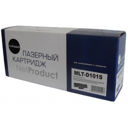 Картридж NetProduct (N-MLT-D101S) для Samsung ML-2160/2162/2165/2166W/SCX3400, 1,5K