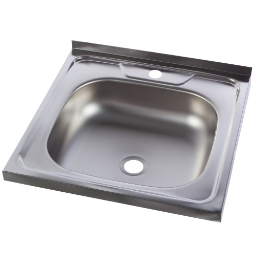 Мойка накладная Orionis 50х50 см цвет хром, нержавеющая сталь