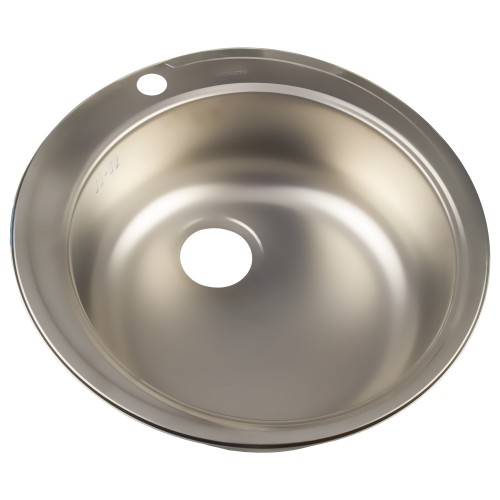 Мойка врезная Eurodomo 51см цвет хром, нержавеющая сталь