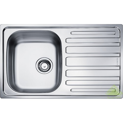 Мойка врезная Scala 45 49х78 см цвет матовый хром, нержавеющая сталь