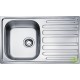 Мойка врезная Scala 45 49х78 см цвет матовый хром, нержавеющая сталь