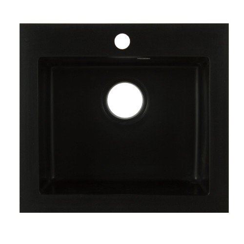 Мойка Delinia 48х44 см цвет антрацит, кварц