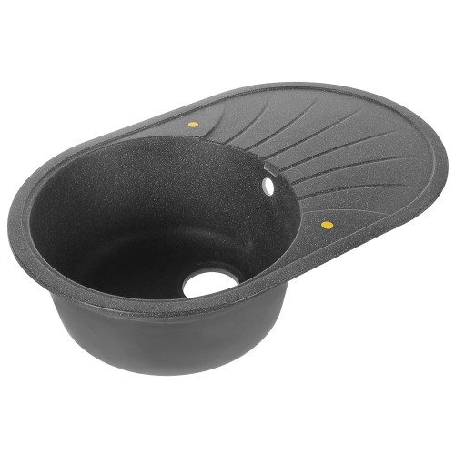 Мойка Dr.Gans Арена 76х49 см, глубина 18 см, цвет чёрный