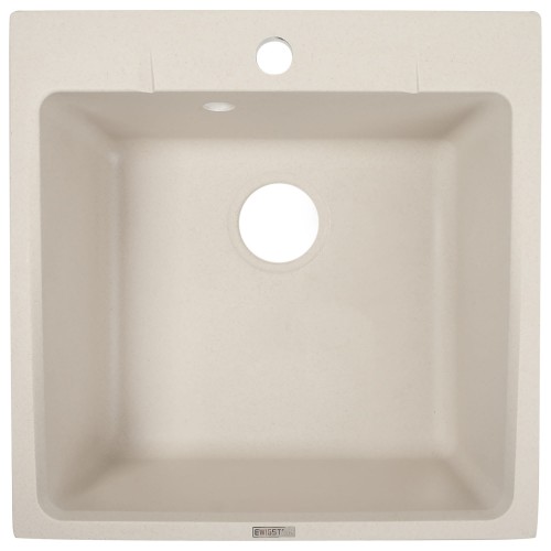 Мойка врезная Ewigstein Gerd 51х51 см цвет бежевый, кварц