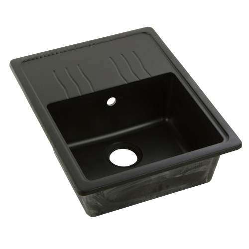 Мойка Delinia FG 61х48 см цвет антрацит, кварц