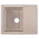 Мойка Delinia FG 61х48 см цвет латте, кварц