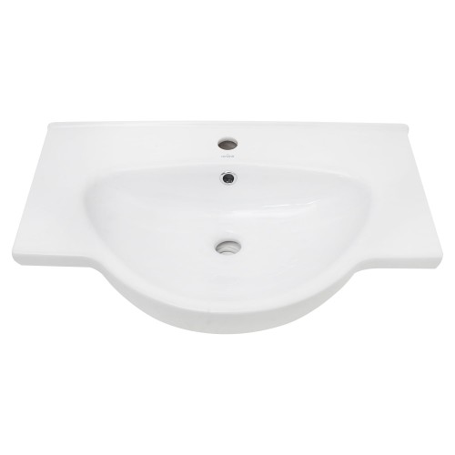 Раковина «Нати» 70 для тумбы «Волна/Кос 70», овал, фаянс