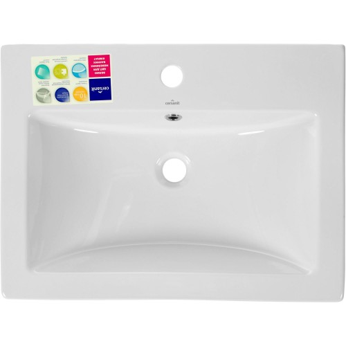 Раковина «Сакура» для тумбы «Аврора 60», квадрат, фаянс