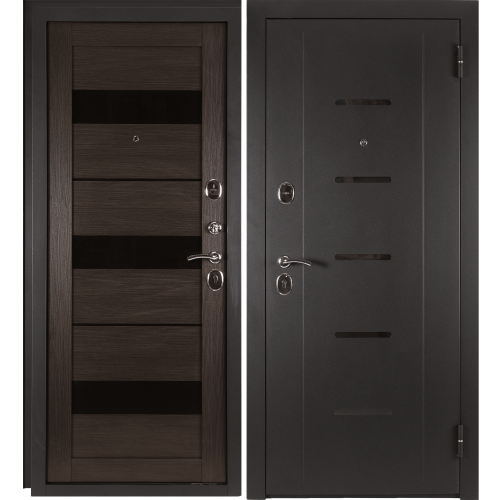 Дверь входная металлическая Гарда Муар, 960 мм, правая, цвет тёмный кипарис