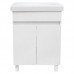 Тумба под раковину напольная Sensea «Лайн» 60 см цвет белый