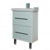 Тумба под раковину подвесная/напольная «Экко», 60 см, цвет мятный