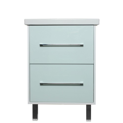 Тумба под раковину подвесная/напольная «Экко», 60 см, цвет мятный