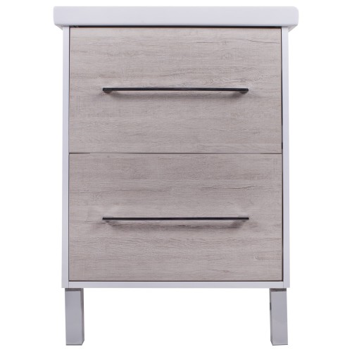 Тумба под раковину напольная «Экко» 60 см цвет коричневый