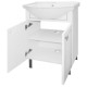 Тумба под раковину напольная «Мерлин» 60 см цвет белый