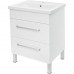 Тумба под раковину напольная Sensea «Аврора» 60 см цвет белый