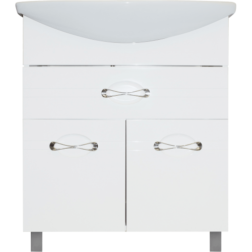 Тумба под раковину напольная Sanflor «Палермо» 65 см цвет белый