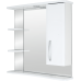 Шкаф зеркальный «Эмили» 75 см цвет белый