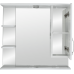 Шкаф зеркальный «Эмили» 75 см цвет белый