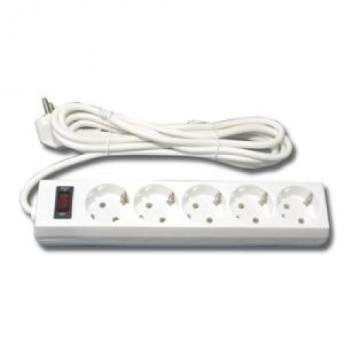 Фильтр сетевой Defender ES white, 5 м, 5 розеток евр.
