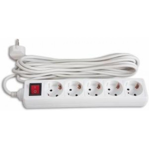 Удлинитель Buro BU-PS5.3/W 5 розеток, 3м, White