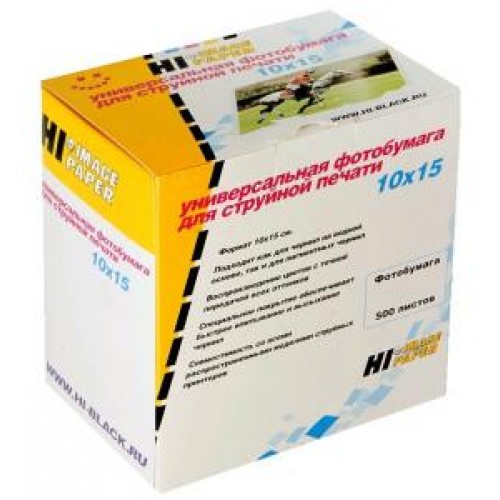 Бумага Hi-image paper для фотопечати 10x15, 190 г/м2, 500 листов, матовая односторонняя