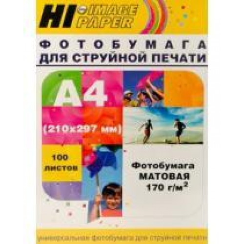 Бумага Hi-image paper для фотопечати А4, 190 г/м2, 100 листов, матовая односторонняя(A2028)