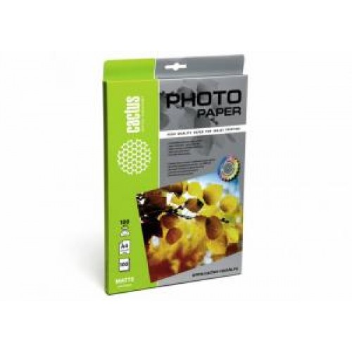 Фотобумага Cactus CS-MA4100100 A4, 100г/м2, 100л., белый матовое для струйной печати