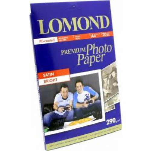 Бумага Lomond для фотопечати А4, 290 г/м2, 20 листов, Satin (1108200)