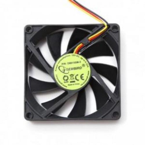 Вентилятор  80x80x25мм Gembird D8015SM-3 2600rpm, 3pin
