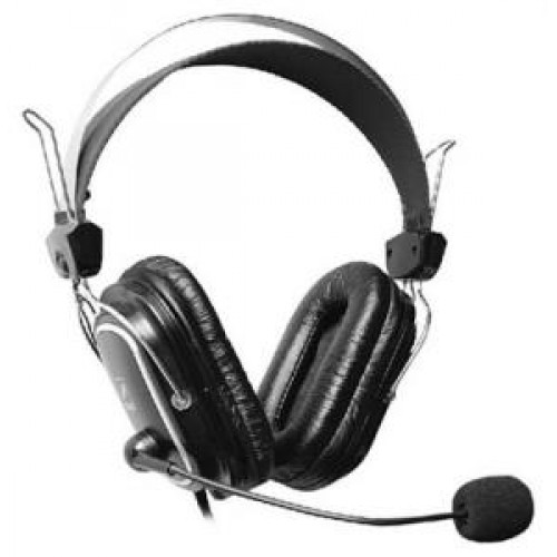 Наушники с микрофоном A4 Tech HS-60 чёрный+2 комплекта амбушюр для лета и зимы (HS-60)