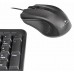 Клавиатура + мышь Oklick 600M клав: черный, мышь: черный USB (MK-5330)
