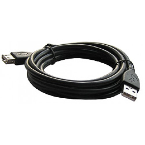 Кабель USB 2.0 Am-Af удлинитель  3.0м Gembird Pro, позол.конт., черный, пакет (CCP-USB2-AMAF-10)