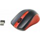 Мышь  Oklick 485MW черный/красный 