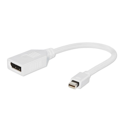 Кабель-переходник miniDisplayPort(M) -> DisplayPort(F) 0.15m Gembird (A-MDPM-DPF-001-W)