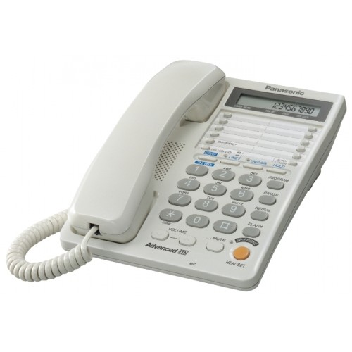 Телефон Panasonic KX-TS2368RUW двухлинейный, white