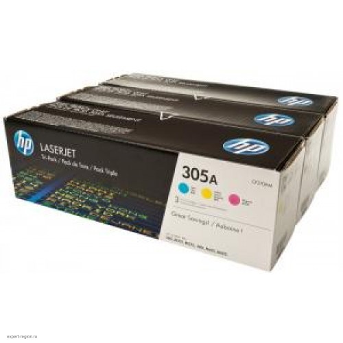 Картридж CF370AM (№305A) HP Color LJ M451 Cyan/Yellow/Magenta (3xPack)