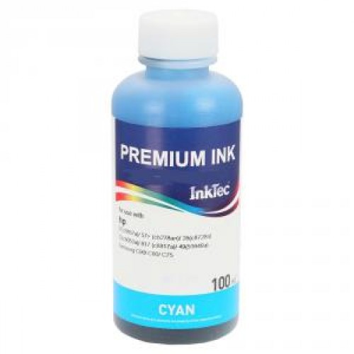 Чернила для картриджей HP DJ 350/600, PSC 300, H0006 Cyan (InkTec) 51649/6657/8728, 0,1л.