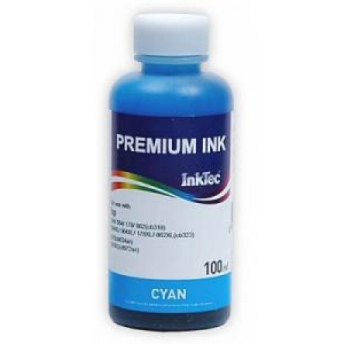 Чернила для струйных картриджей HP CB318/CB323 Cyan (InkTec) 178, 0,1литр
