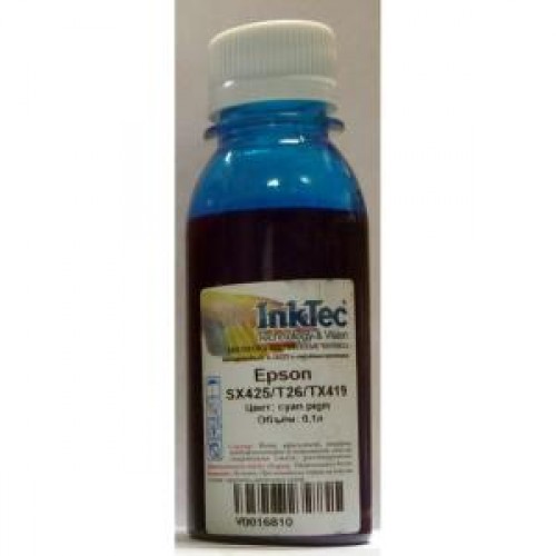 Чернила Epson SX425/T26/TX419, E0013 (InkTec) Cyan pigm, 0,1л