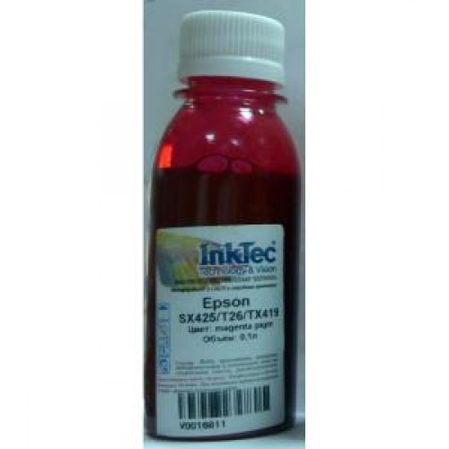 Чернила Epson SX425/T26/TX419, E0013 (InkTec) Magenta pigm, 0,1л