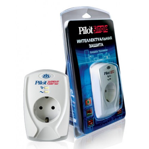 Фильтр сетевой Pilot Single (1 розетка) белый (коробка)